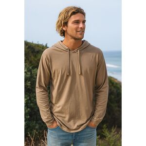 KATIN Beige Surfer Skater Pullover Hoodie Sweater Top   Mens Size Medium